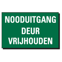 TSD 03 NU DEUR VRIJHOUDEN groen-wit