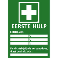 EHBO instructiebord