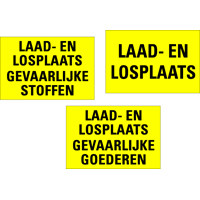 Voorbeeld 7 LAAD-EN LOSPLAATS geel-zwart