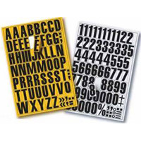 Magnetische letters wit/zwart