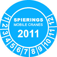 Keuringssticker 6 B + tekst