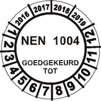 Keuringssticker 13F NEN1004