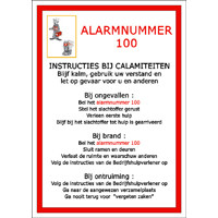 Calamiteit instructiebord BE