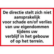 Aansprakelijkheidsbord Aansprakelijkheidsbord