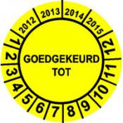 Keuringsstickers 11E GOEDGEKEURD TOT... - 2022 t/m 2025