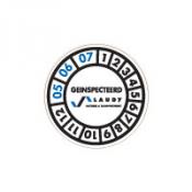 Keuringssticker 10C geïnspecteerd + LOGO - 2022 t/m 2024 Keuringssticker 10C geïnspecteerd + LOGO - 2022 t/m 2024