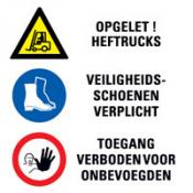 Bord 9 Instructie Calamiteiten 3 pictogrammen Bord 9 Instructie Calamiteiten 3 pictogrammen