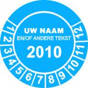 Keuringssticker 6 A + tekst Keuringssticker 6 A + tekst