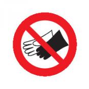 Handschoenenverbod sticker Handschoenenverbod sticker
