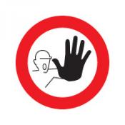 Geen toegang sticker Geen toegang sticker