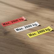 Maximum gewicht stickers Maximum gewicht stickers