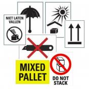 Dozen- en pallet stickers